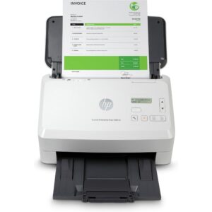 HP Scanjet Enterprise Flow 5000 s5 Sheet-fed Scanner 600 x 600 DPI 7500 Pages Daily Duty Cycle 80 Sheet Automatic Document Feeder White