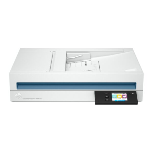 HP ScanJet Enterprise Flow N6600 fnw1 Flatbed Scanner Wi-Fi Ethernet 1200 DPI 50 ppm 8000 Daily Duty Cycle White