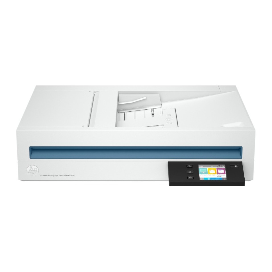 HP ScanJet Enterprise Flow N6600 fnw1 Flatbed Scanner Wi-Fi Ethernet 1200 DPI 50 ppm 8000 Daily Duty Cycle White HP ScanJet Enterprise Flow N6600 fnw1 Flatbed Scanner Wi-Fi Ethernet 1200 DPI 50 ppm 8000 Daily Duty Cycle White