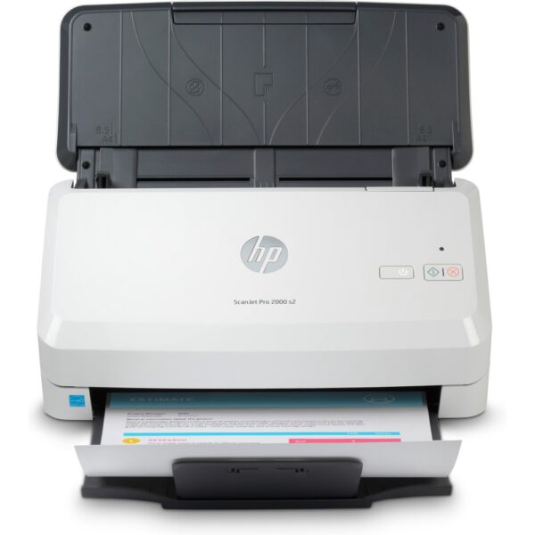 HP Scanjet Pro 2000 s2 Sheet-fed Scanner 50 Sheet Auto Document Feeder 35 ppm Duplex 600 DPI Black White