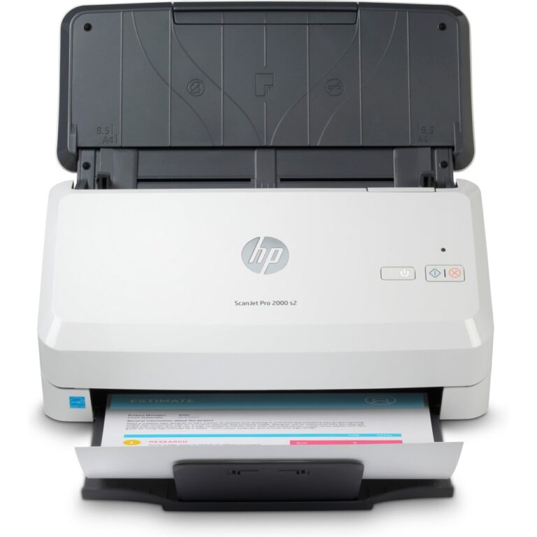 HP Scanjet Pro 2000 s2 Sheet-fed Scanner 50 Sheet Auto Document Feeder 35 ppm Duplex 600 DPI Black White