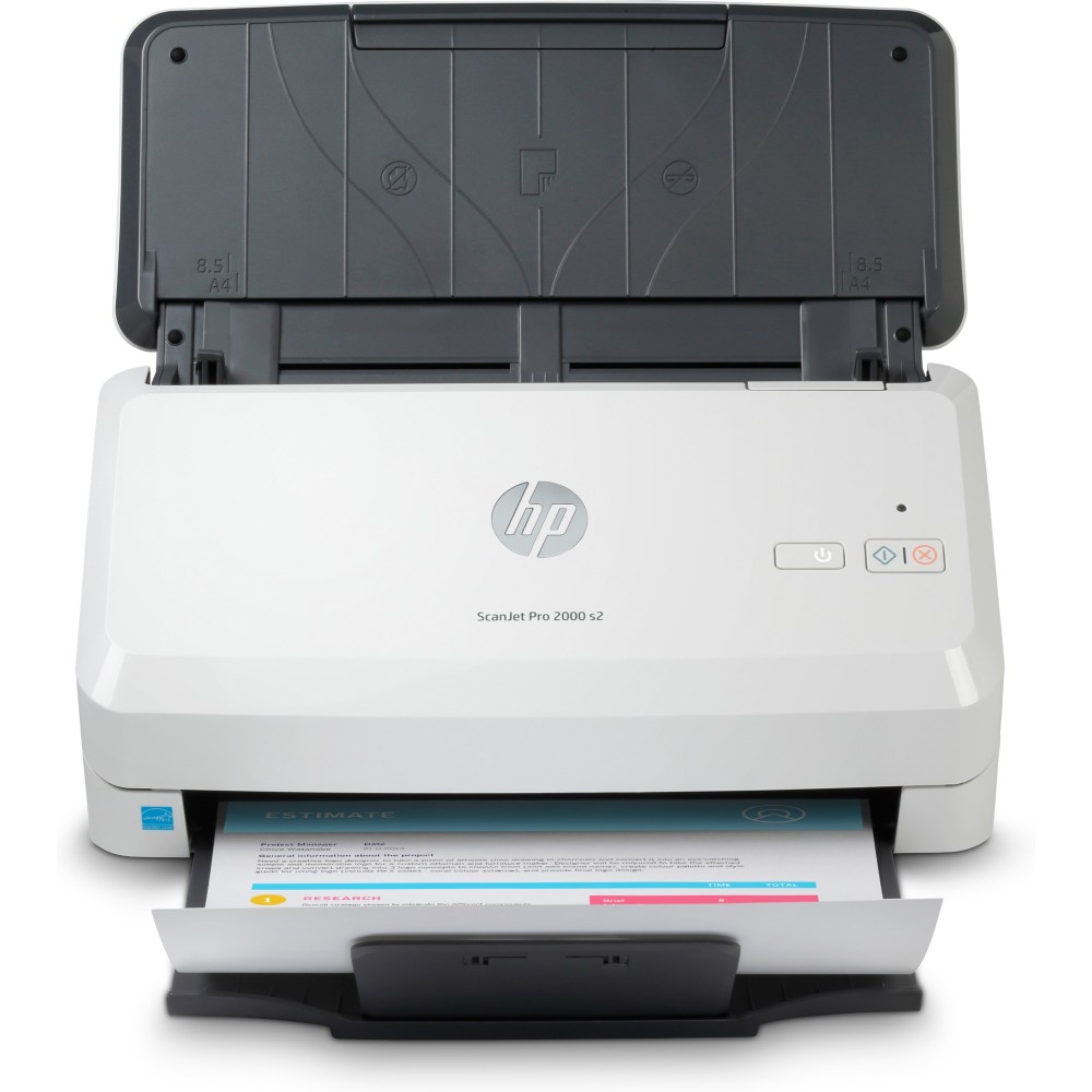 HP Scanjet Pro 2000 s2 Sheet-fed Scanner 50 Sheet Auto Document Feeder 35 ppm Duplex 600 DPI Black White HP Scanjet Pro 2000 s2 Sheet-fed Scanner 50 Sheet Auto Document Feeder 35 ppm Duplex 600 DPI Black White