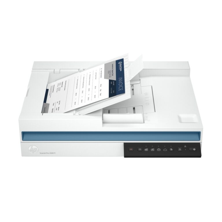 HP ScanJet Pro 2600 f1 Flatbed Scanner 1200 DPI 60 Sheet Auto Document Feeder Duplex USB 2.0 White