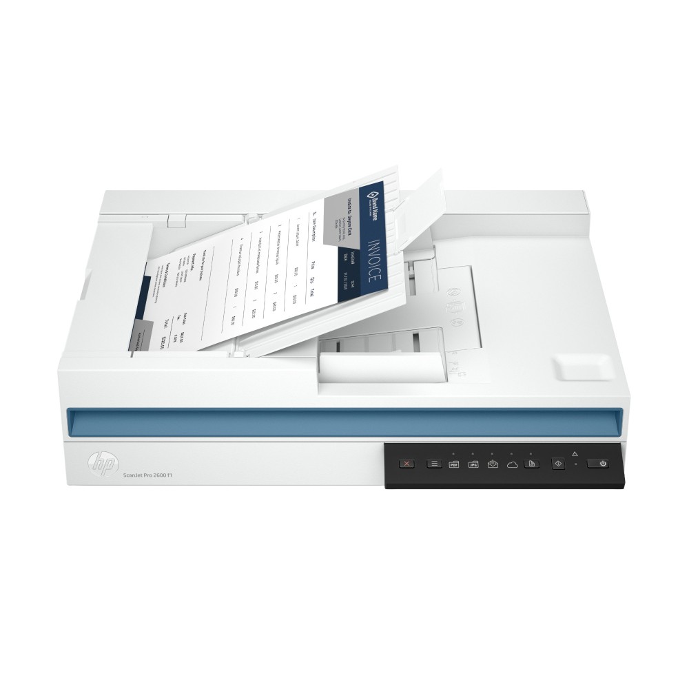 HP ScanJet Pro 2600 f1 Flatbed Scanner 1200 DPI 60 Sheet Auto Document Feeder Duplex USB 2.0 White HP ScanJet Pro 2600 f1 Flatbed Scanner 1200 DPI 60 Sheet Auto Document Feeder Duplex USB 2.0 White