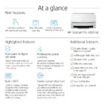 HP Scanjet Pro 3000 s4 Sheet-fed Scanner 600x600 DPI 40 ppm 50 Sheet ADF Duplex Color USB 3.2 A4