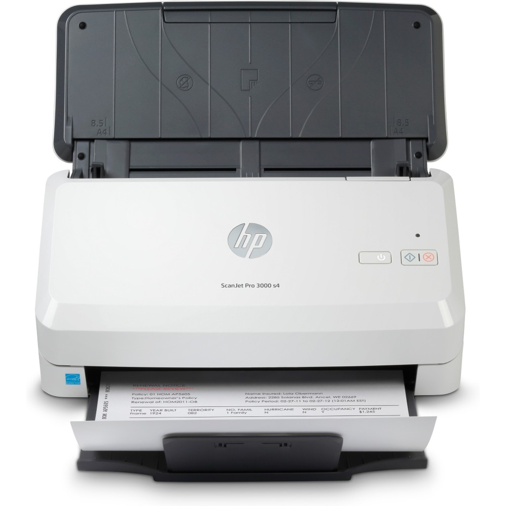 HP Scanjet Pro 3000 s4 Sheet-fed Scanner 600x600 DPI 40 ppm 50 Sheet ADF Duplex Color USB 3.2 A4 HP Scanjet Pro 3000 s4 Sheet-fed Scanner 600x600 DPI 40 ppm 50 Sheet ADF Duplex Color USB 3.2 A4