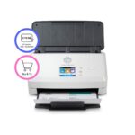 HP ScanJet Pro N4000 snw1 Sheet-fed Scanner Colour Duplex 50-Sheet ADF Wi-Fi Ethernet USB 40 ppm 4000 Page Duty Cycle Black