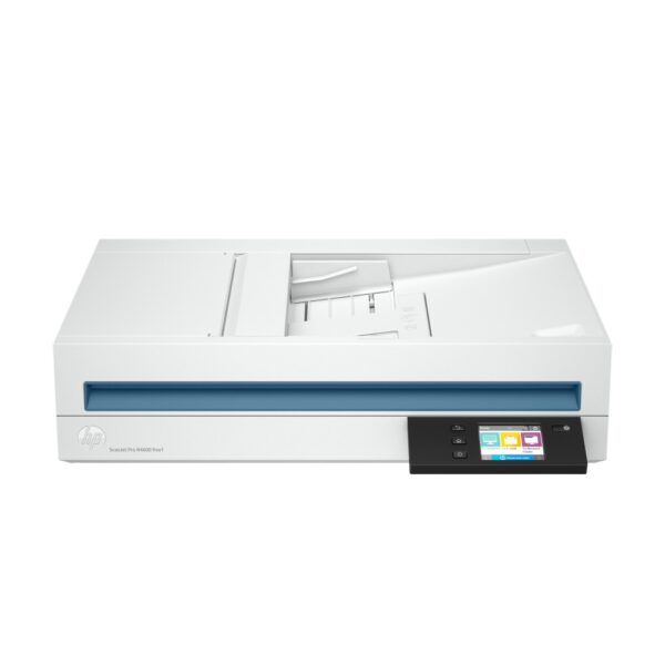 HP ScanJet Pro N4600 fnw1 Flatbed Scanner ADF 1200 DPI Wi-Fi Ethernet USB 40 ppm 80 ipm 100 Sheets White