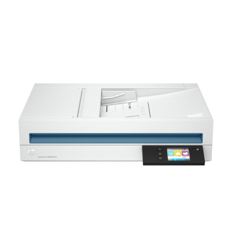 HP ScanJet Pro N4600 fnw1 Flatbed Scanner ADF 1200 DPI Wi-Fi Ethernet USB 40 ppm 80 ipm 100 Sheets White