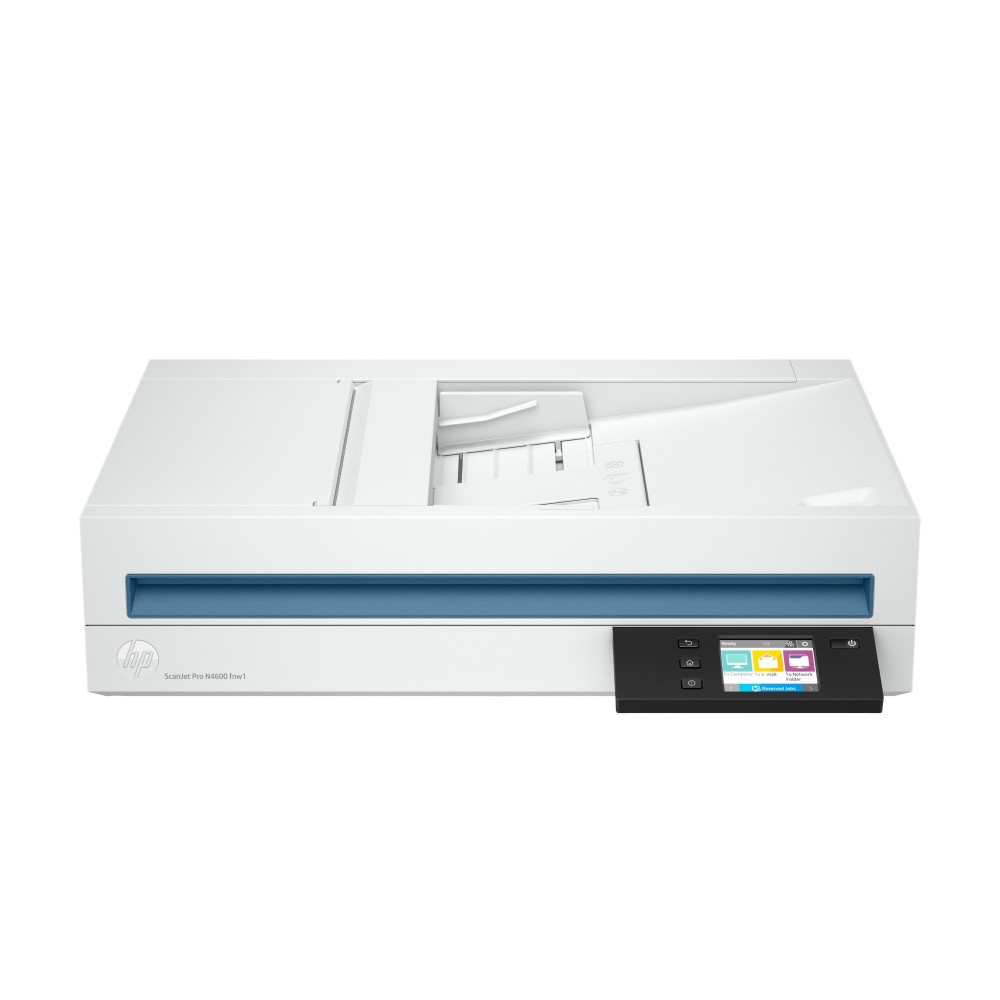 HP ScanJet Pro N4600 fnw1 Flatbed Scanner ADF 1200 DPI Wi-Fi Ethernet USB 40 ppm 80 ipm 100 Sheets White HP ScanJet Pro N4600 fnw1 Flatbed Scanner ADF 1200 DPI Wi-Fi Ethernet USB 40 ppm 80 ipm 100 Sheets White