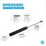 HP Slim Rechargeable Pen Charger USB Wired Dock for Stylus 0.15 m Black