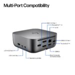 HP Thunderbolt 4 100W G6 Dock USB-C HDMI 2.1 Ethernet 5K Display Grey
