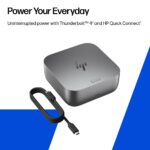 HP Thunderbolt 4 100W G6 Dock USB-C HDMI 2.1 Ethernet 5K Display Grey
