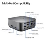 HP Thunderbolt 4 Ultra 280W G6 Docking Station USB-C USB-A HDMI DisplayPort Ethernet Grey