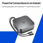 HP Thunderbolt 4 Ultra 280W G6 Docking Station USB-C USB-A HDMI DisplayPort Ethernet Grey