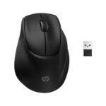 HP Tilt Ergonomic Mouse 725M Wireless Bluetooth 6000 DPI Rechargeable Vertical Scroll Black Right Hand