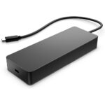 HP Universal USB-C Multiport Hub USB 3.2 HDMI 2.0 DisplayPort 1.2 Ethernet Power Delivery 4K 60Hz Black