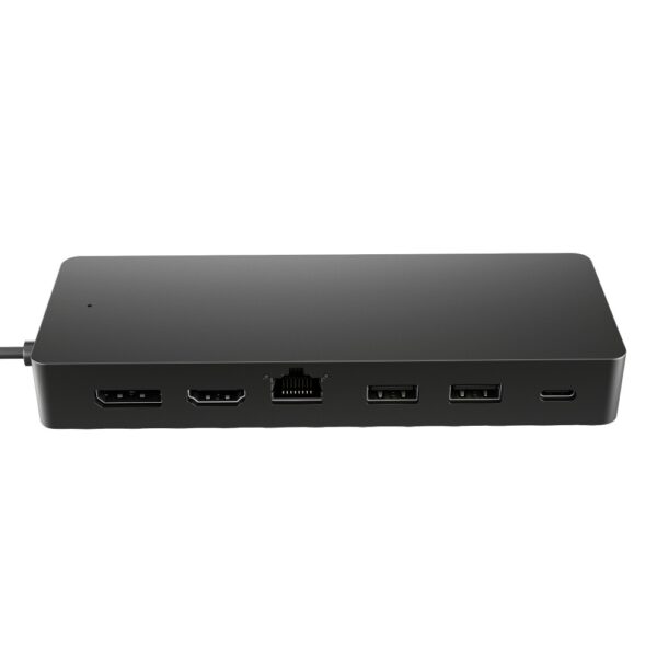 HP Universal USB-C Multiport Hub USB 3.2 HDMI 2.0 DisplayPort 1.2 Ethernet Power Delivery 4K 60Hz Black