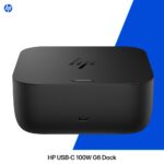 HP USB-C 100W G6 Docking Station with 4K HDMI 2.1 2x DisplayPort 1.4 2.5GbE Ethernet and USB 3.2 Ports for HP PCs Black