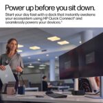 HP USB-C 100W G6 Docking Station with 4K HDMI 2.1 2x DisplayPort 1.4 2.5GbE Ethernet and USB 3.2 Ports for HP PCs Black