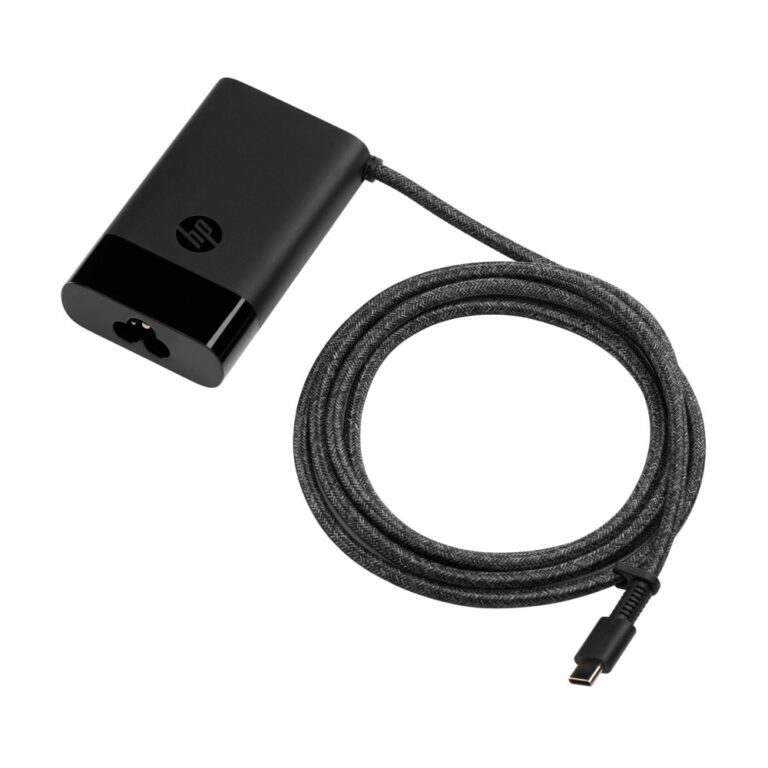 HP USB-C 65W Laptop Charger Black AC Adapter with 0.18m Cable
