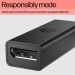 HP USB-C to DisplayPort Adapter G2 8K DisplayPort 1.4 Black