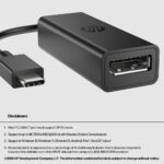 HP USB-C to DisplayPort Adapter G2 8K DisplayPort 1.4 Black
