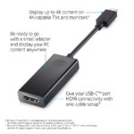 HP USB-C to HDMI 2.0 Adapter Black Compatible with Windows 10 11 and ChromeOS