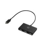 HP USB-C to USB-A Hub 3 Ports USB 3.2 Gen 1 Black Adapter