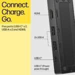 HP USB-C Travel Hub G3 with 2 USB-A 3.2 Gen 2 Ports 1 HDMI 2.0 and USB-C Power Delivery 0.3m