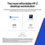 HP Z1 Tower G1i Workstation Intel Core Ultra 9 285 24 Cores 5.6 GHz 32 GB DDR5 1 TB SSD Windows 11 Pro Black