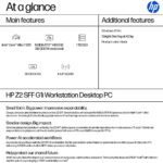 HP Z2 G1i SFF Workstation Intel Core Ultra 7 265 32 GB DDR5 1 TB SSD NVIDIA RTX A1000 Windows 11 Pro Black