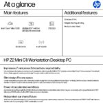 HP Z2 Mini G1i Mini PC Workstation Intel Core Ultra 7 265 32GB DDR5 1TB SSD NVIDIA RTX A400 Windows 11 Pro