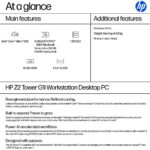 HP Z2 Tower G1i Workstation Intel Core Ultra 7 265 20 Cores 16 GB DDR5 1 TB NVMe SSD Windows 11 Pro Black