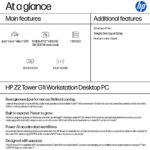 HP Z2 Tower G1i Workstation Intel Core Ultra 7 265 20 Cores 5.3 GHz 32GB DDR5 1TB NVMe RTX A1000 Windows 11 Black