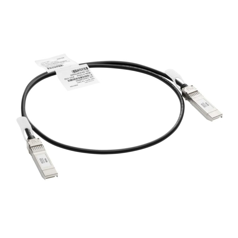 HPE Aruba Networking 10G SFP+ to SFP+ 1m Direct Attach Copper Cable Black