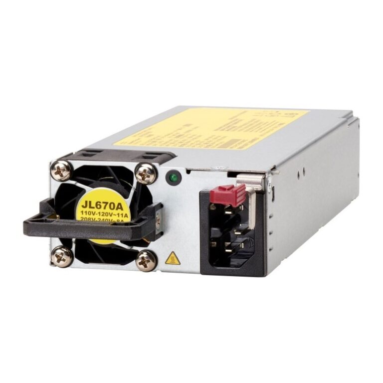 HPE Aruba Networking X372 Power Supply 1600W 54VDC 110-240VAC Silver Active Cooling