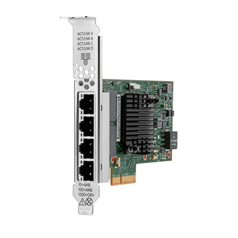 HPE Broadcom BCM5719 Internal Ethernet Adapter PCI Express 2.0 4 Port Gigabit RJ-45 Expansion Card