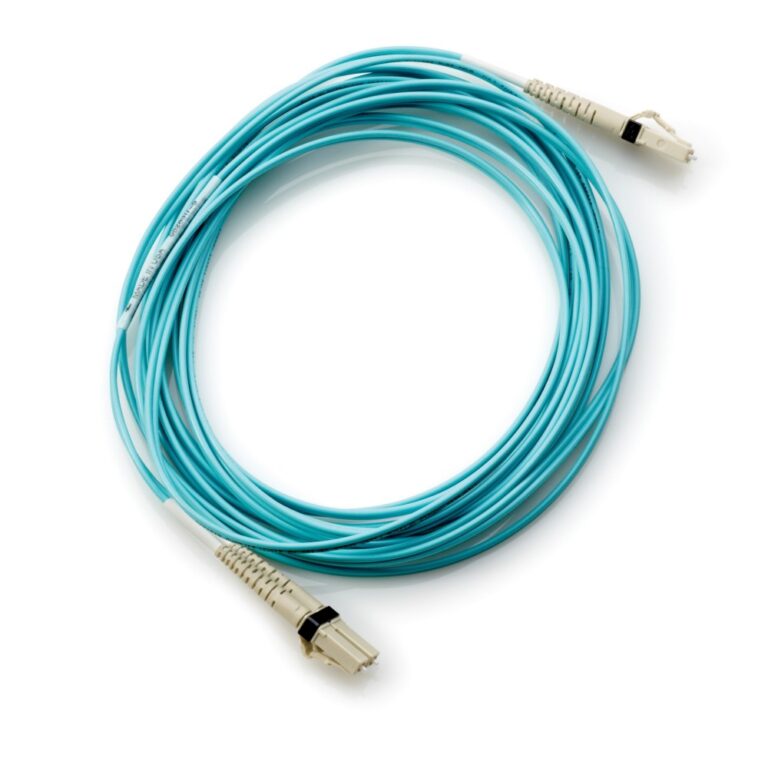 HPE LC to LC Multi-mode OM3 2-Fibre 2 m Fibre Optic Cable Blue 1-Pack