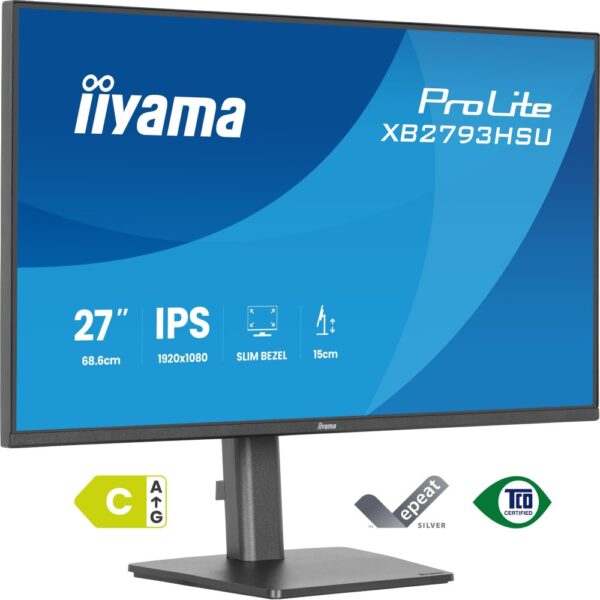iiyama ProLite XB2793HSU-B1 Monitor 27" Full HD 120Hz IPS Black