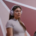 JLab JBuds Lux ANC Wireless Headset Bluetooth 5.3 with ANC and Built-in Microphone Mauve