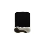 Kensington Duo Gel Mouse Pad with Wrist Rest Ventilation Channel Grey Wipe Clean Finish