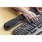 Kensington Height Adjustable Gel Keyboard Wrist Rest Black Comfort Support Grip