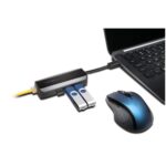 Kensington UA3000E USB 3.0 Gigabit Ethernet Adapter with 3 Port Hub Black