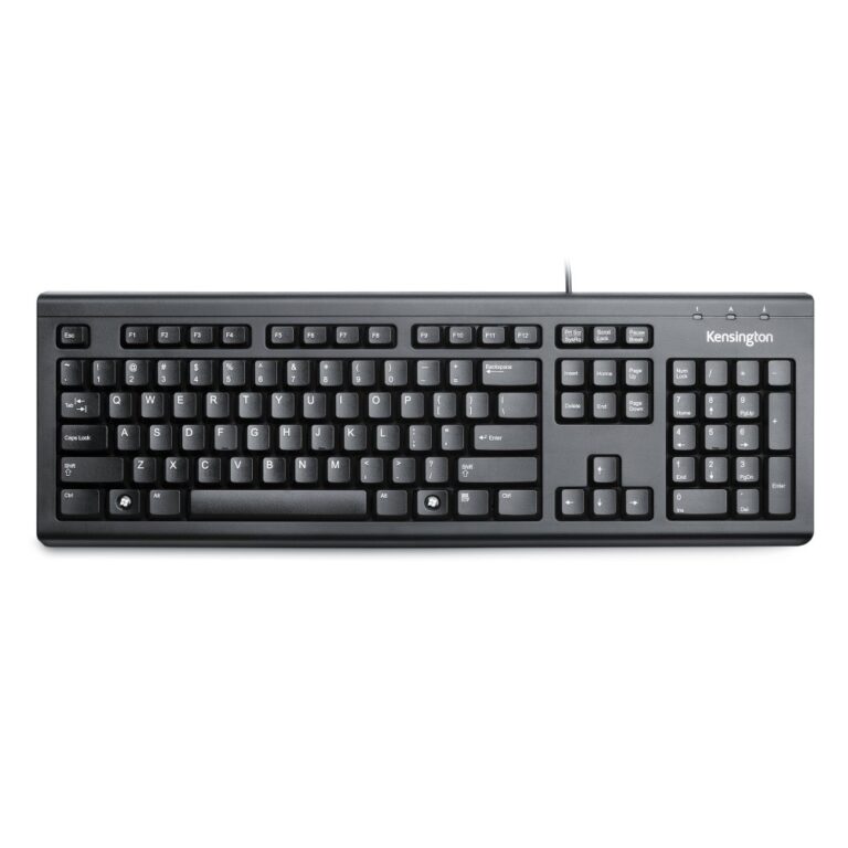 Kensington ValuKeyboard Wired Full-size Keyboard Black MIL-STD-810H Certified Tactile USB PS/2
