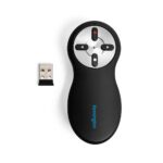 Kensington Wireless Presenter with Red Laser Nano Receiver Remote for Windows Mac Black