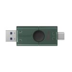 Kingston DataTraveler Duo G2 256GB USB 3.2 Gen 1 Dual USB-A and USB-C Flash Drive - Black/Green