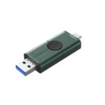 Kingston DataTraveler Duo G2 256GB USB 3.2 Gen 1 Dual USB-A and USB-C Flash Drive - Black/Green