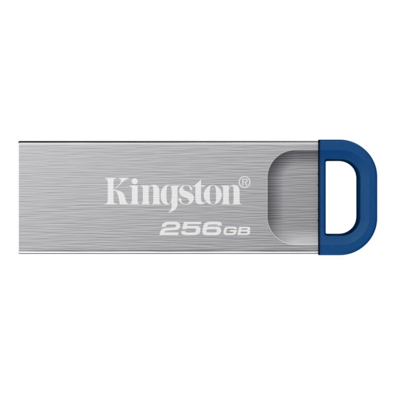 Kingston DataTraveler Kyson 256GB USB 3.2 Gen 1 Flash Drive 220MB/s Read Capless Stainless Steel