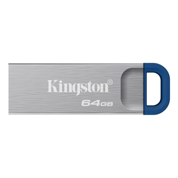 Kingston DataTraveler Kyson 64GB USB 3.2 Gen 1 Flash Drive 220MB/s Stainless Steel Capless